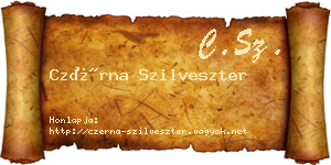 Czérna Szilveszter névjegykártya